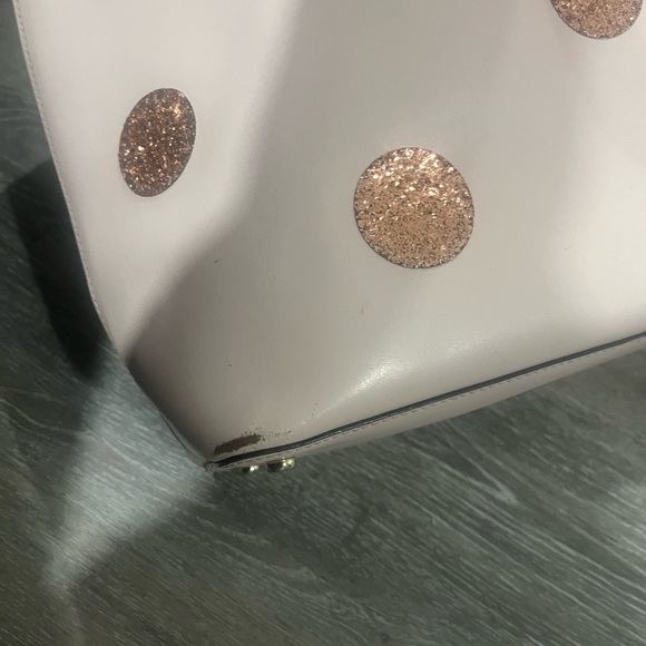 Kate Spade Light Pink Tote with Glitter Polka Dots - Picture 8 of 10